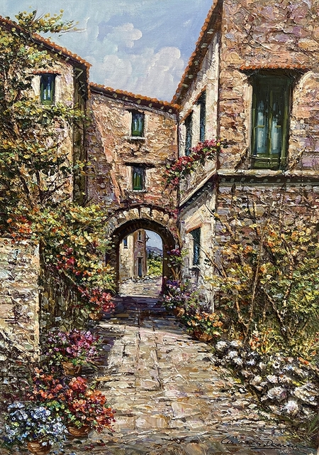 tecnica mista su tela cm 50 x 70