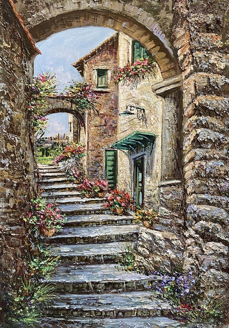 tecnica mista su tela cm 50 x 70