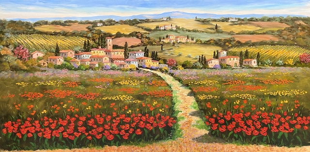 olio su tela cm 60 x 120