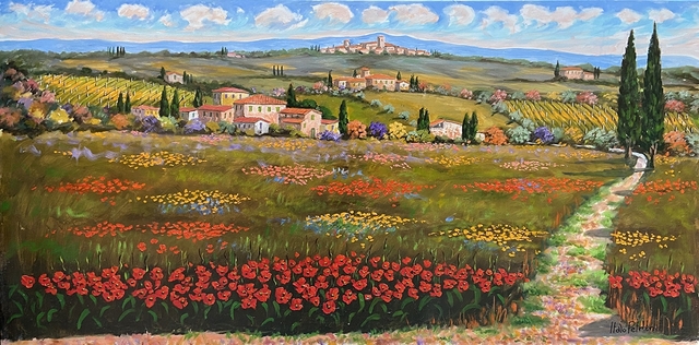 olio su tela cm 60 x 120