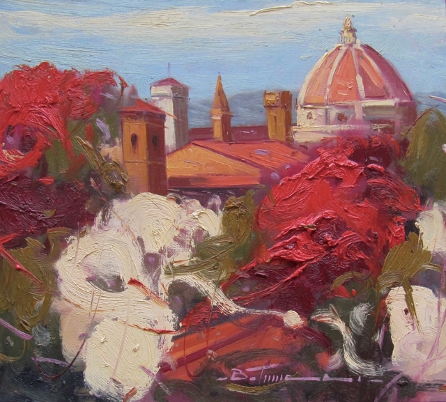 "Firenze" olio su tela cm 45x50