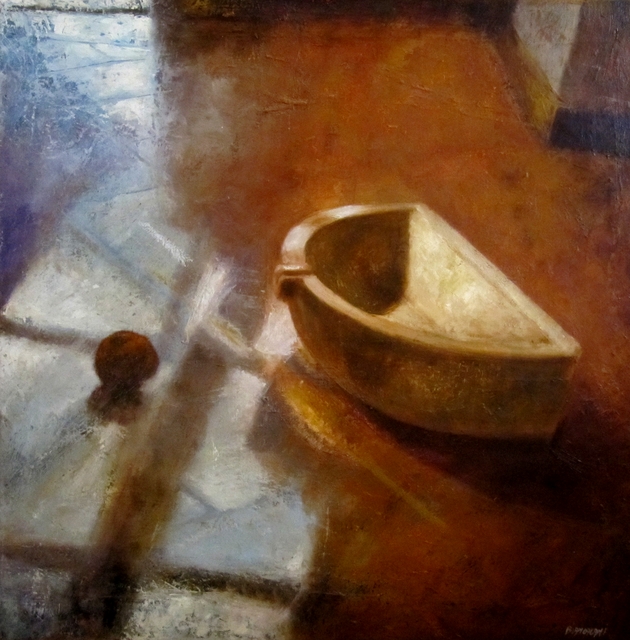 interno cm 80 x 80 olio su tavola